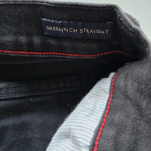 Tommy Hilfiger Jeans Women 4 Black Straight Mid Rise Dark Wash Plus 26x30 - Picture 3 of 10